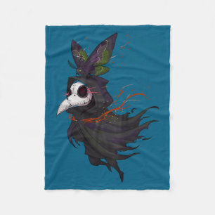 Couverture Polaire Docteur Occult Visage Peste Gothique Cottagecore M