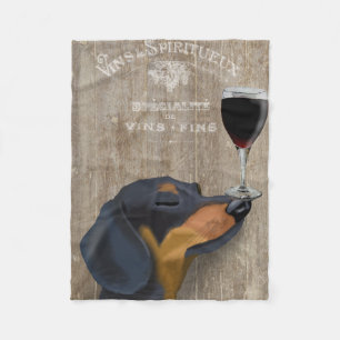 Couverture Polaire Dog Au Vin Dachshund