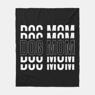 Couverture Polaire DOG MOM - Amusant T-shirt maman