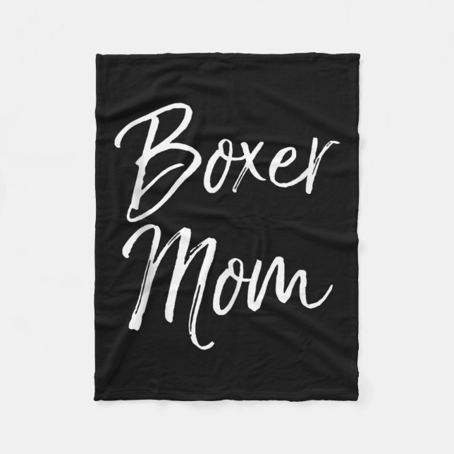 Couverture Polaire Dog Mother Gift Boxing Mother's Day Quote Cute Box (Devant)
