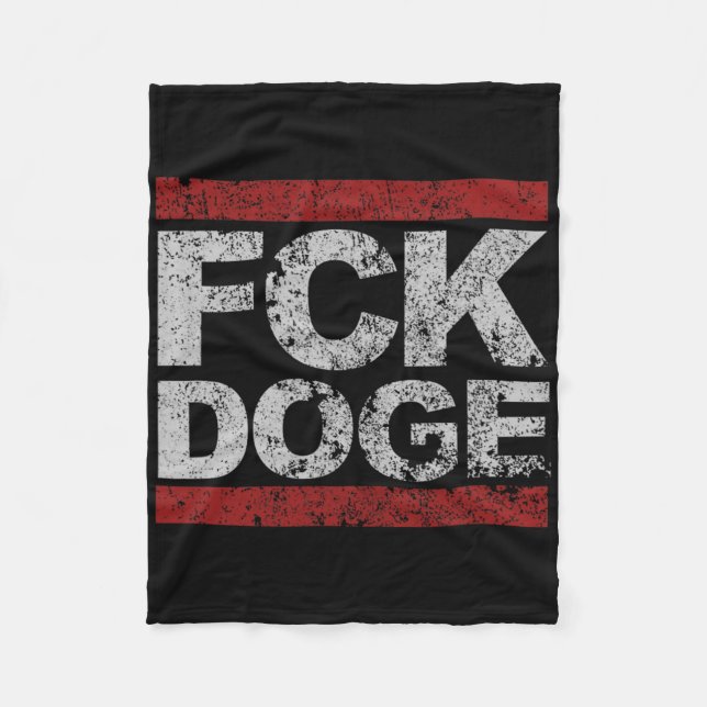 Couverture Polaire Doge Fck désorganisé (Devant)