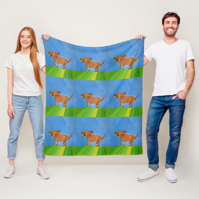 Couverture Polaire Doggy "Art by Kids" (En situation)