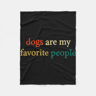 Couverture Polaire Dogs are favorite people funny dog lover vintage