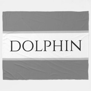 Couverture Polaire DOLPHIN Sporty Gris Noir Blanc Blancs Nautiques
