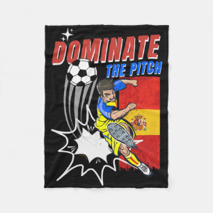 Couverture Polaire Dominez Le Terrain Joueur De Football Action Drape