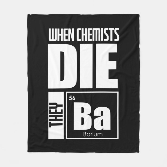 Couverture Polaire Don de scientifique | Chimie (Devant)