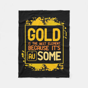 Couverture Polaire Don de scientifique   L'Or Est Le Meilleur Élément