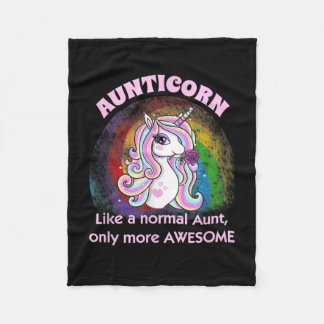 Couverture Polaire don de tante-orn super tante unicorn famille