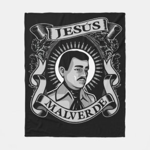 Couverture Polaire Don Jesus Malverde Héros mexicain Jesus Malverde