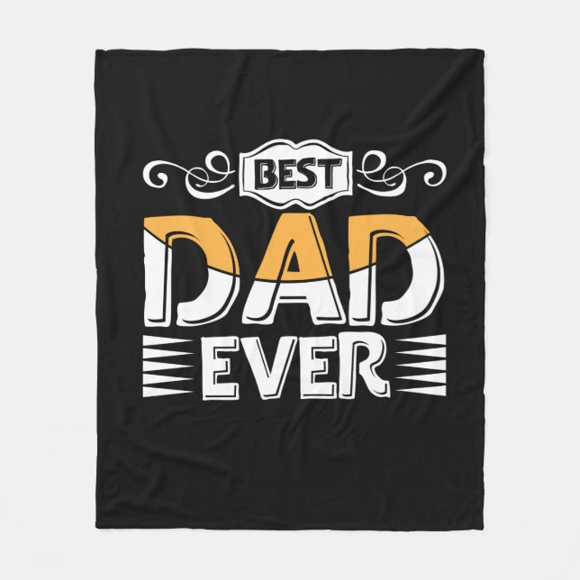 Couverture Polaire Don père | Meilleur papa (Devant)