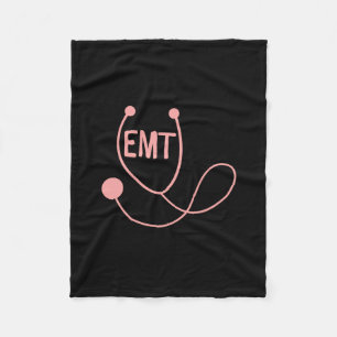 Couverture Polaire Don stéthoscope rose