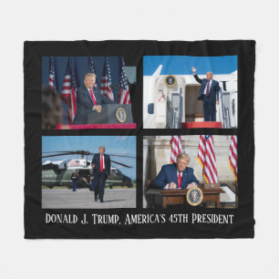Couverture Polaire Donald J Trump 45th Président Photo Keepsake
