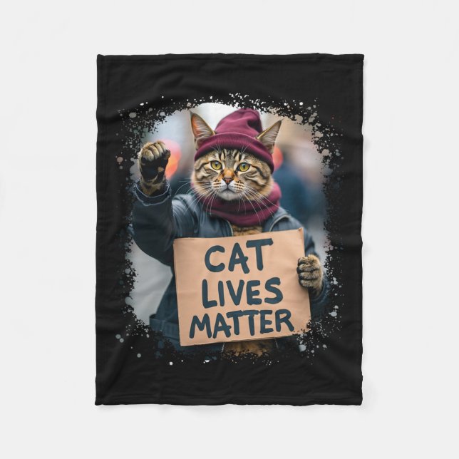 Couverture Polaire Donald Trump 2024 Chats (Devant)