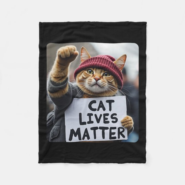 Couverture Polaire Donald Trump 2024 Chats1 (Devant)