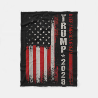 Couverture Polaire Donald Trump 2028 Garder l'Amérique grande électio