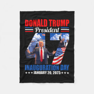 Couverture Polaire Donald Trump 47e Jour de l'investiture Janua
