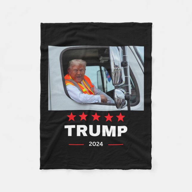 Couverture Polaire Donald Trump Circule Dans Le Camion À Déchets 2 (Devant)
