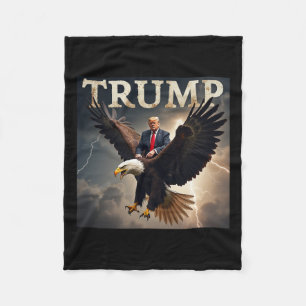 Couverture Polaire Donald Trump Eagle Président américain Amérique