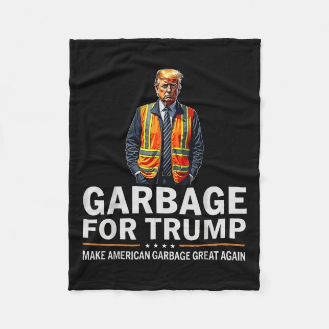Couverture Polaire Donald Trump Garbyge Orange Reflex Safety Vest (Devant)