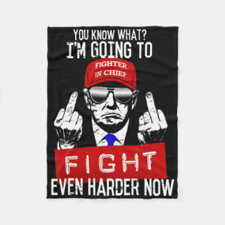 Couverture Polaire Donald Trump Middle Finger Flipping Off Pro Repubb