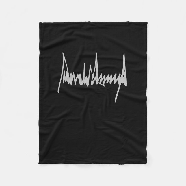 Couverture Polaire Donald Trump Signature Amérique Pays États-Unis Pr (Devant)