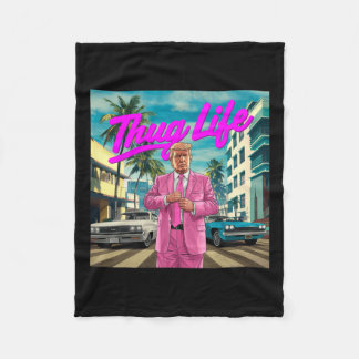 Couverture Polaire Donald Trump Thug Life