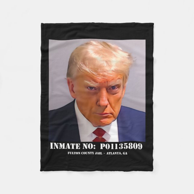 Couverture Polaire Donald Trump Tiré sur une bombe (Devant)