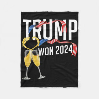 Couverture Polaire Donald Trump Won 2024 Election Inauguration Men Wo