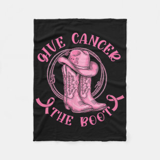 Couverture Polaire Donner au cancer le bot rose cancer du sein Wester