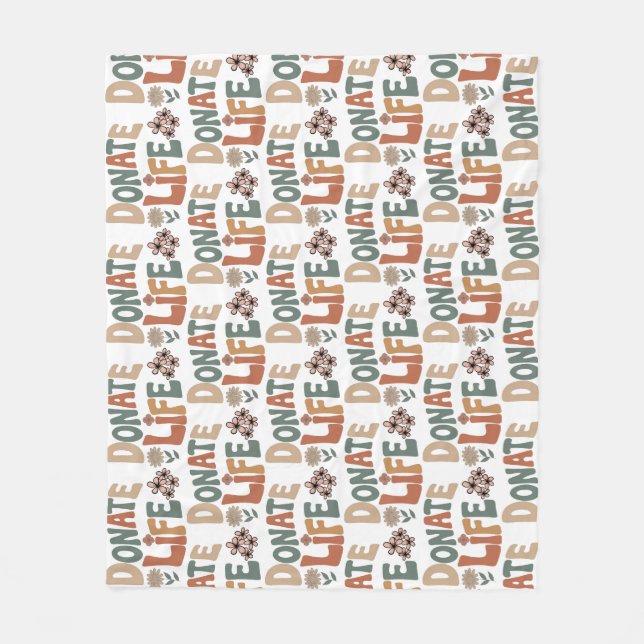 Couverture Polaire Donner la vie BOHO (Devant)