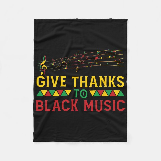 Couverture Polaire Donner Merci Black Music Black - Histoire Mois J (Devant)