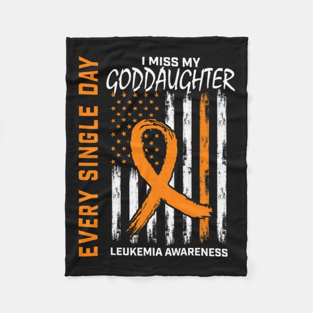 Couverture Polaire Dons Perte Du Drapeau De Leucémie Godgirl (Devant)