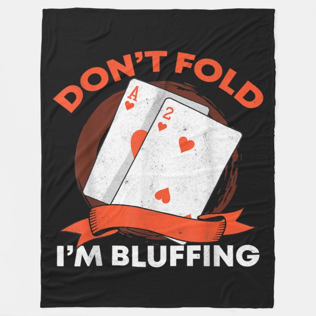 Couverture Polaire Dont fold Poker (Devant)