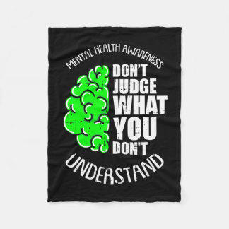 Couverture Polaire Dont judge what dont understand mental health