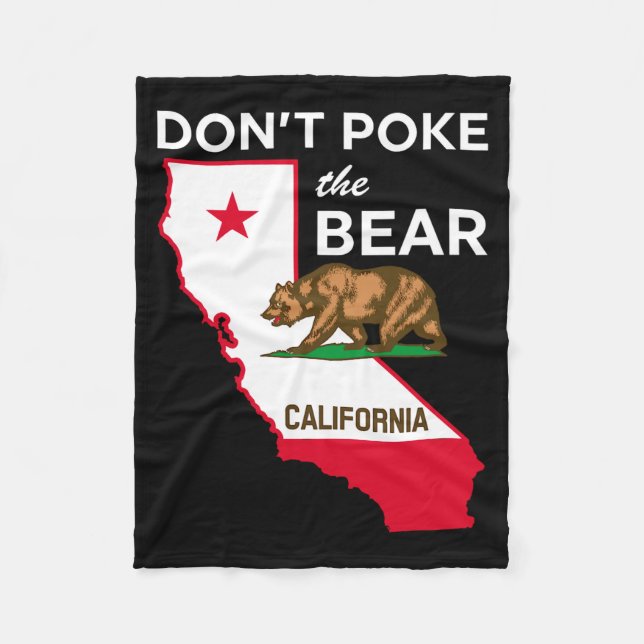 Couverture Polaire Dont Ke The Bear California Republic Design  (Devant)