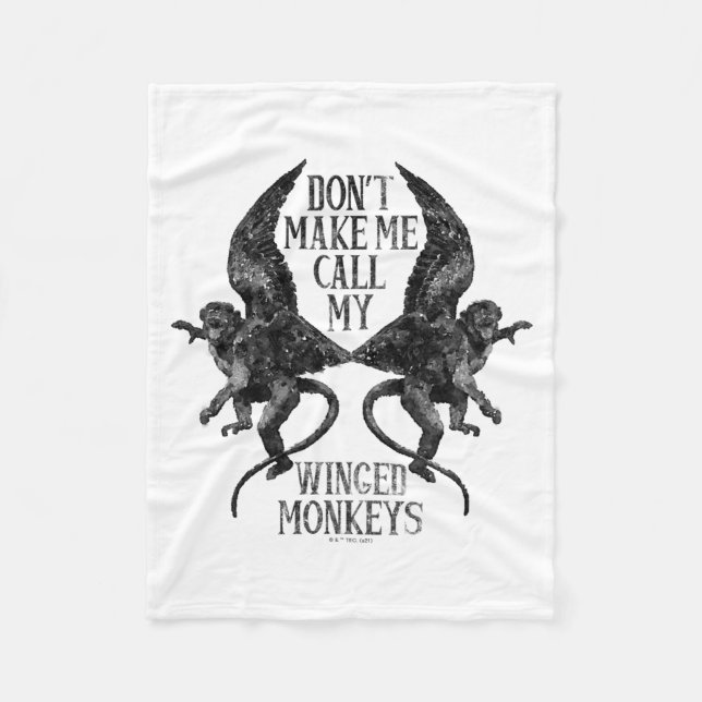 Couverture Polaire Dont Make Me Call My Winged Monkeys  (Devant)