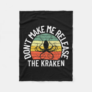 Couverture Polaire Dont Make Me Release The Kraken Sea Monster Octop 