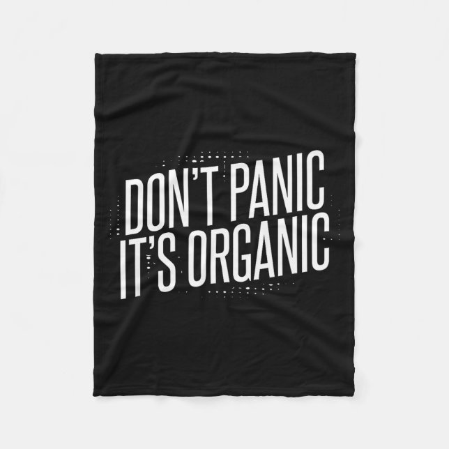 Couverture Polaire Don't Panic It's Organic  (Devant)
