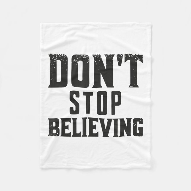 Couverture Polaire Don't Stop Believing Motivation  (Devant)