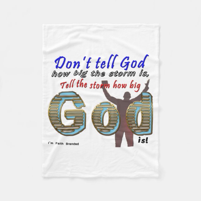 Couverture Polaire Dont Tell God How Big Your Is  (Devant)