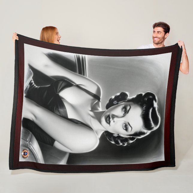 Couverture Polaire Don't You Believe Me AI Concept Art by Xzendor7 (En situation)