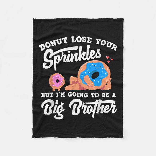 Couverture Polaire Donut Lose Your Sprinkels I'm Going To Be A Big Br (Devant)