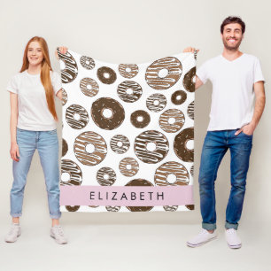 Couverture Polaire Donuts Au Chocolat, Donuts Au Caramel, Glace, Votr