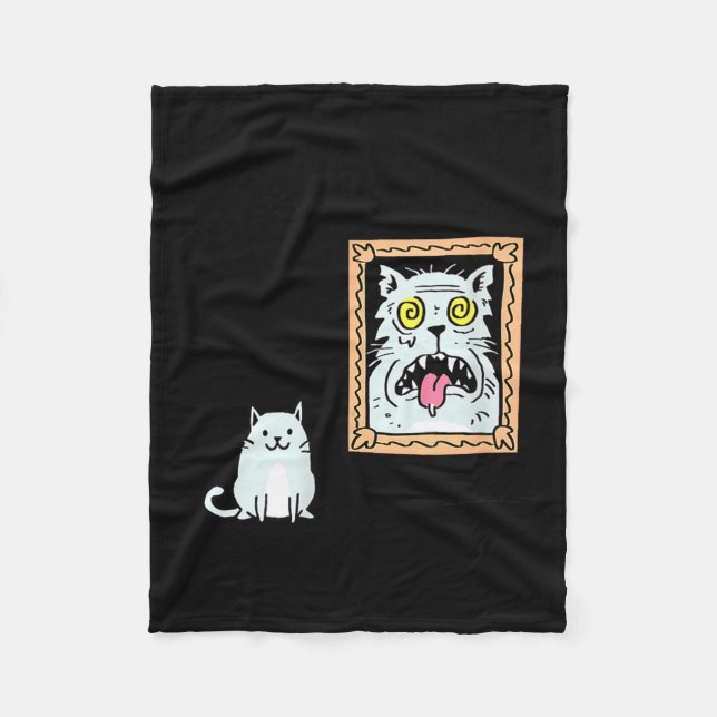 Couverture Polaire Dorian Gray's Cat Teeshirt From Skunkbear  (Devant)