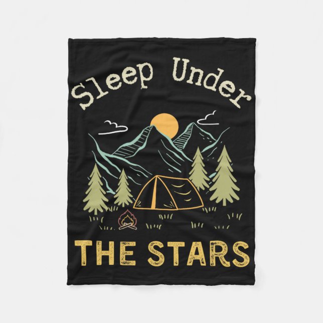 Couverture Polaire Dormir sous les étoiles ; Camping  (Devant)