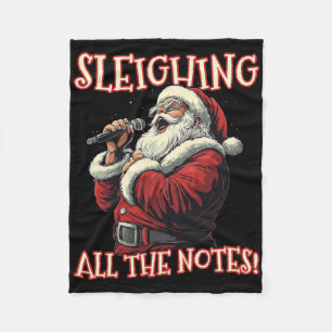 Couverture Polaire Dormir Toutes Les Notes Père Noël Christmas Music 