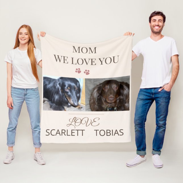 Couverture Polaire Double Amour, Maman (En situation)