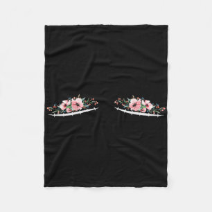 Couverture Polaire Double Mastectomie cicatrices Avec Fleurs Cancer D