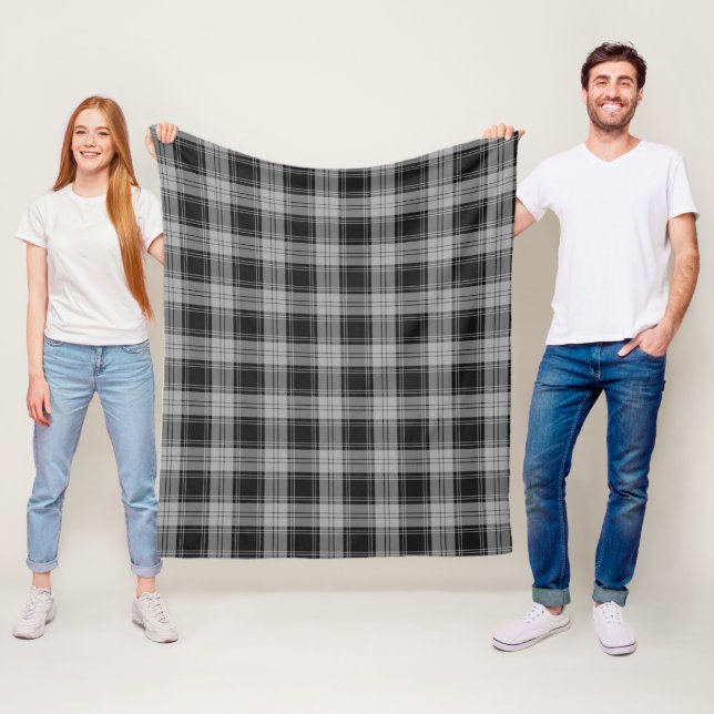 Couverture Polaire Douglas Grey Plaid (En situation)