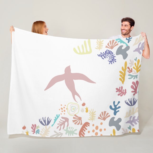 Couverture Polaire Dove Matisse (En situation)